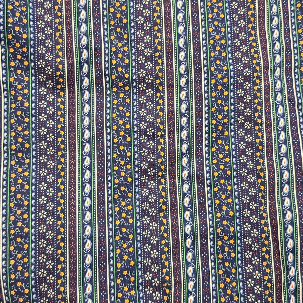 Vintage 70s Patchwork Reversible Floral Wrap Skirt S - Picture 7 of 9